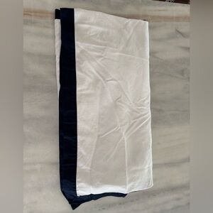 Serena & Lily crib skirt navy cotton